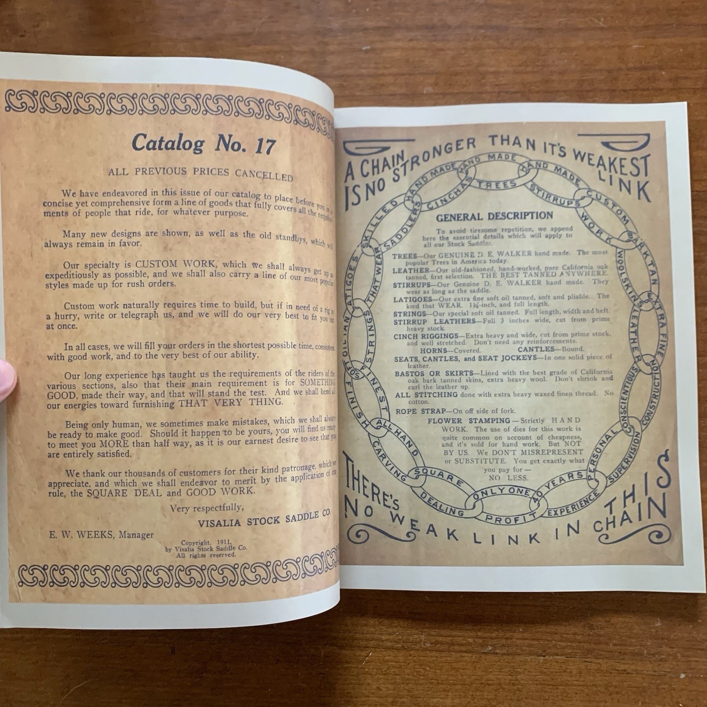 1911 Visalia Stock Saddle Co. Catalogue catalog No.17 Horse Tack FACSIMILE