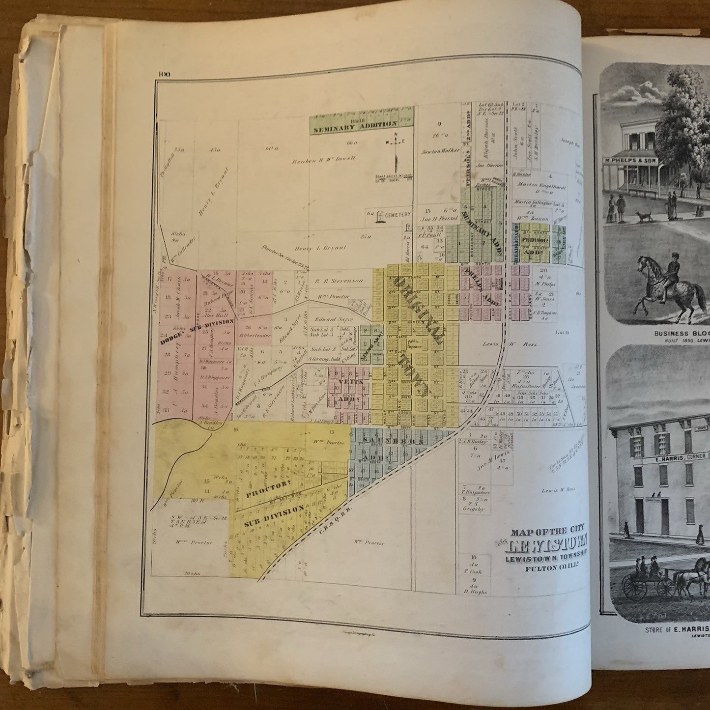 1871 Atlas Map of Fulton County, Illinois / Andreas