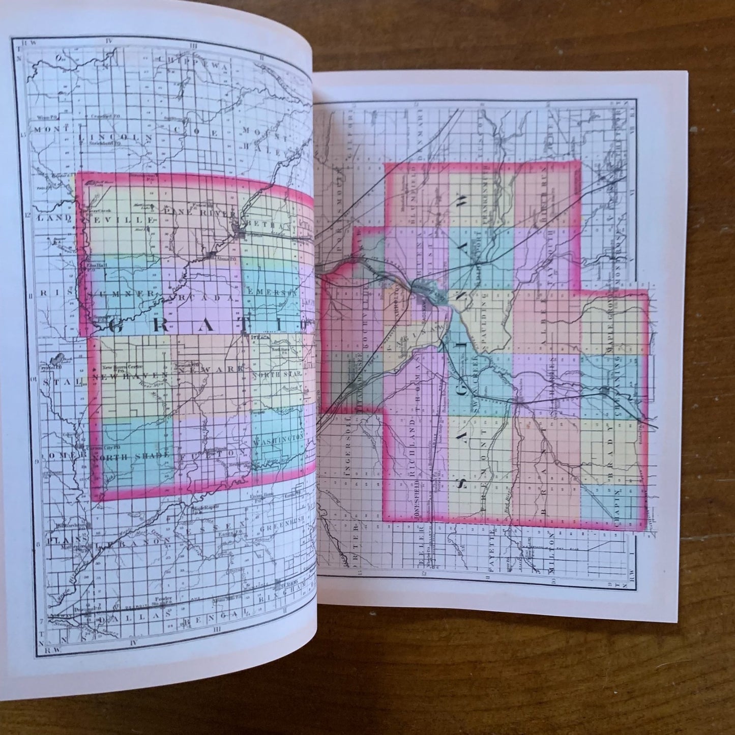 1873 Atlas of the State of Michigan / Facsimile