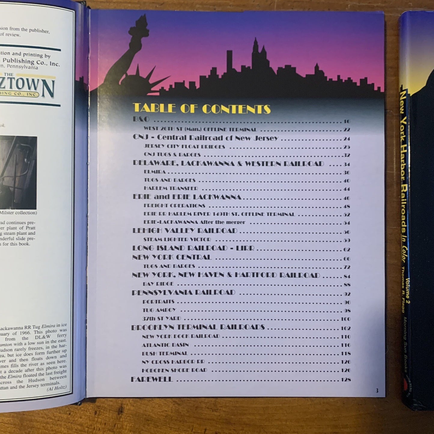 NEW YORK HARBOR RAILROADS 'In Color' VOL. 1 &2 by THOMAS R FLAGG 2000 & 2002