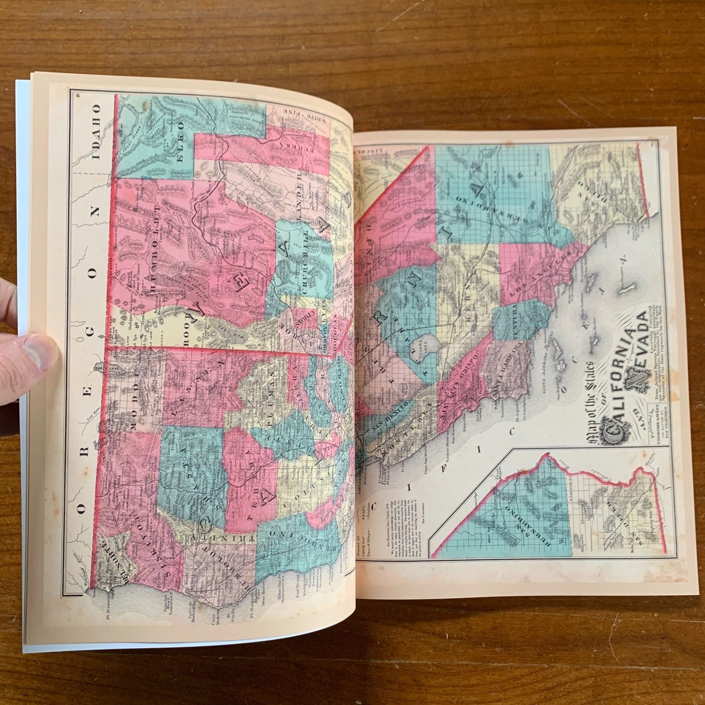 1877 Historical Atlas Map of Sonoma County, California / Facsimile