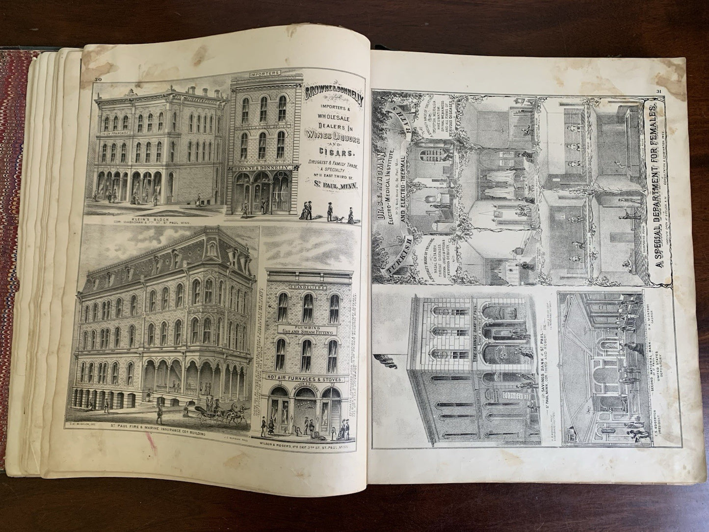 1874 Illustrated Historical Atlas of the State of Minnesota / DELUXE ED W VIEWS