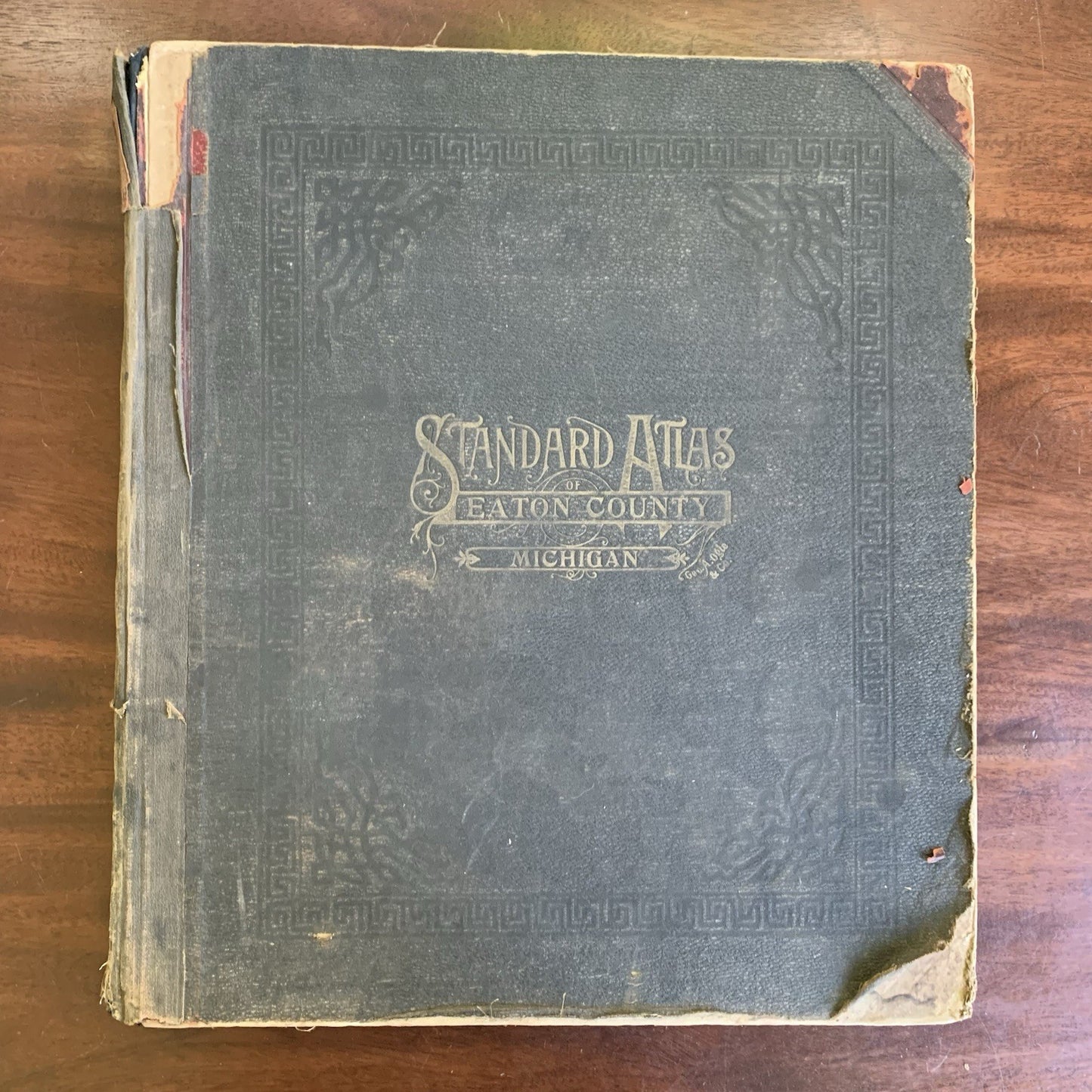 1913 Standard Atlas of Eaton County Michigan / Directory Ads Map