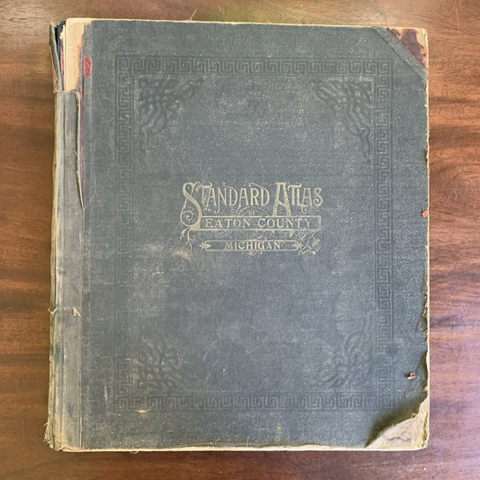 1913 Standard Atlas of Eaton County Michigan / Directory Ads Map