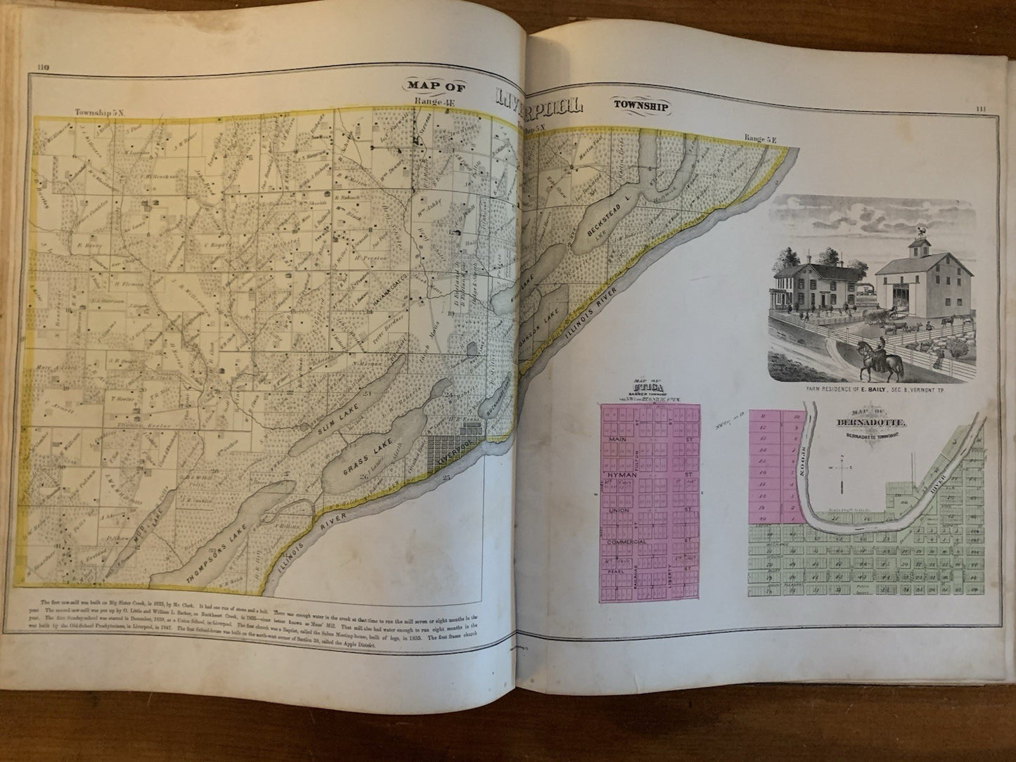 1871 Atlas Map of Fulton County, Illinois / Andreas