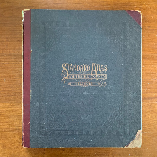 1912 Standard Atlas of Whiteside County, Illinois Sterling Rock Falls Fulton