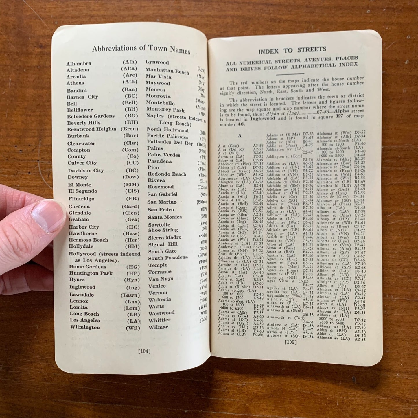 1929 Gillespie's Guide and Atlas of Los Angeles