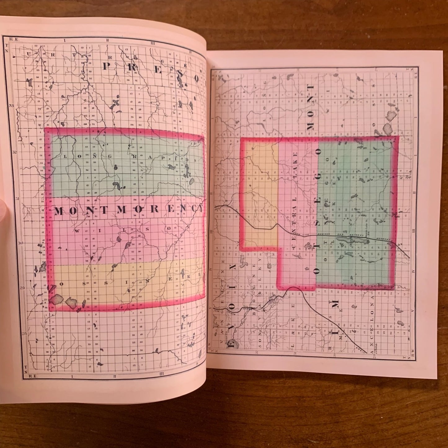 1873 Atlas of the State of Michigan / Facsimile