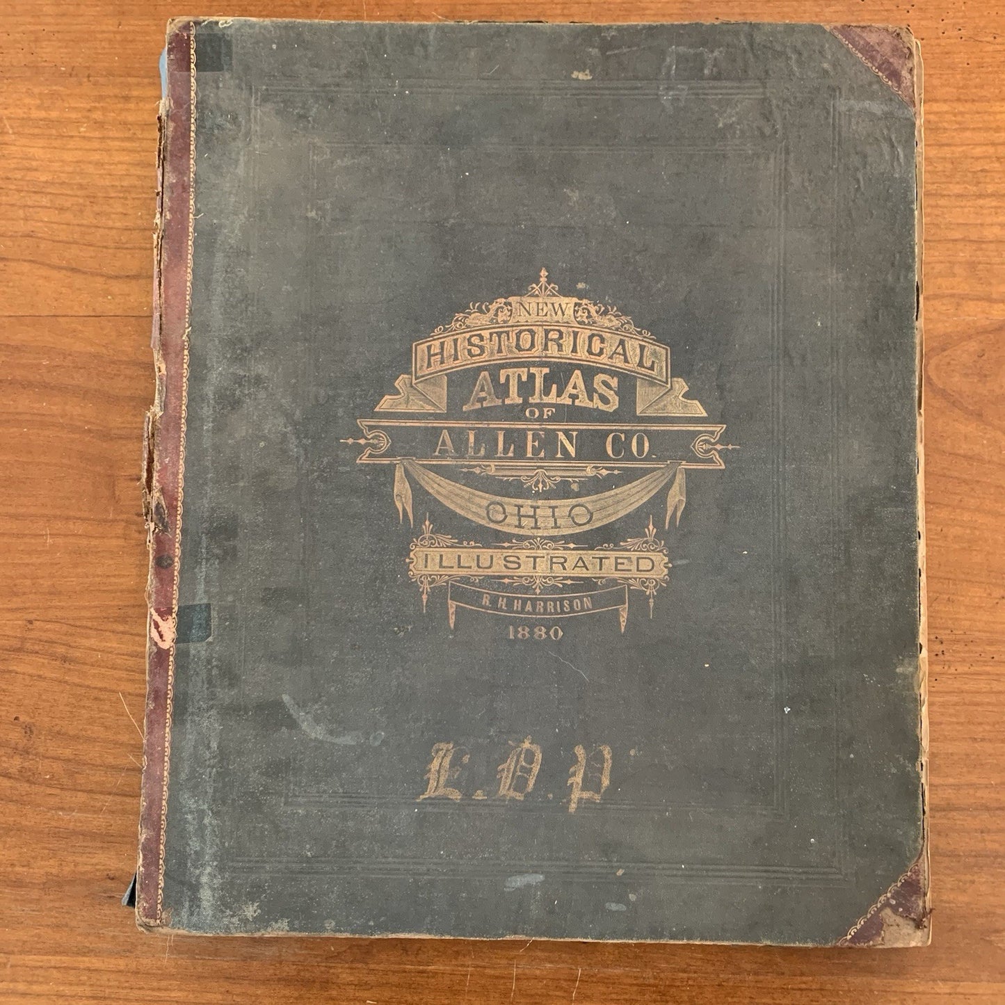 1880 Atlas of Allen County Ohio / Views Maps United States Lima