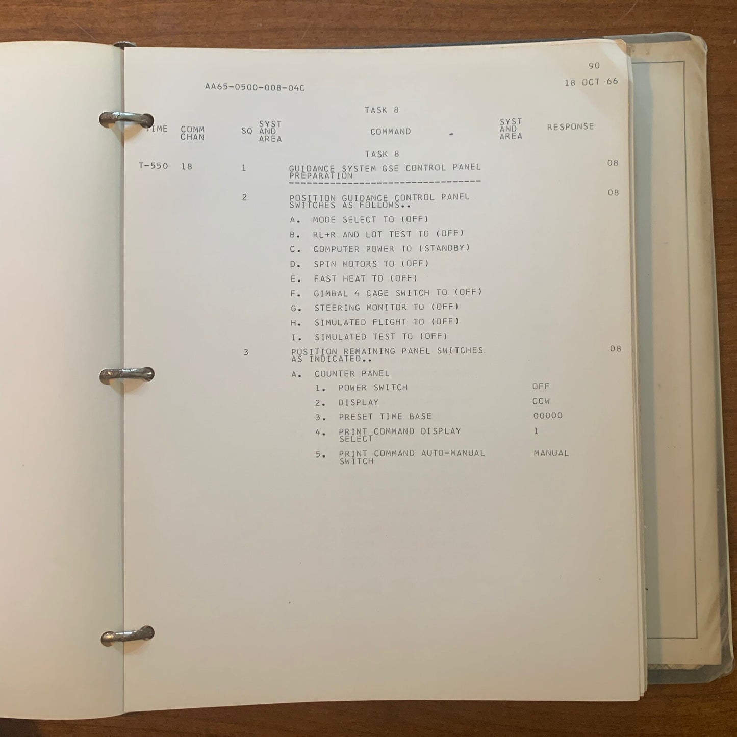 Atlas / Centaur AC-9 Launch Countdown Manual General 18 Oct 1966