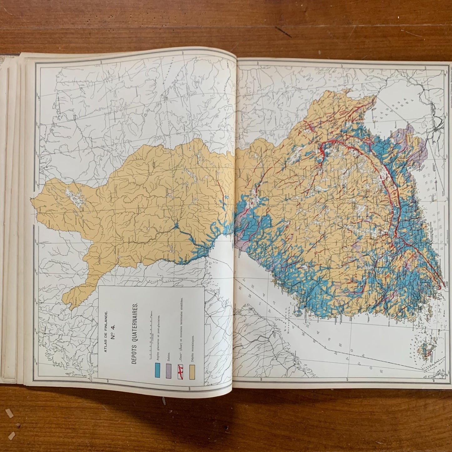 1899 Atlas de Finlande Finland National Atlas 32 Color Maps Helsingfors Tilgmann