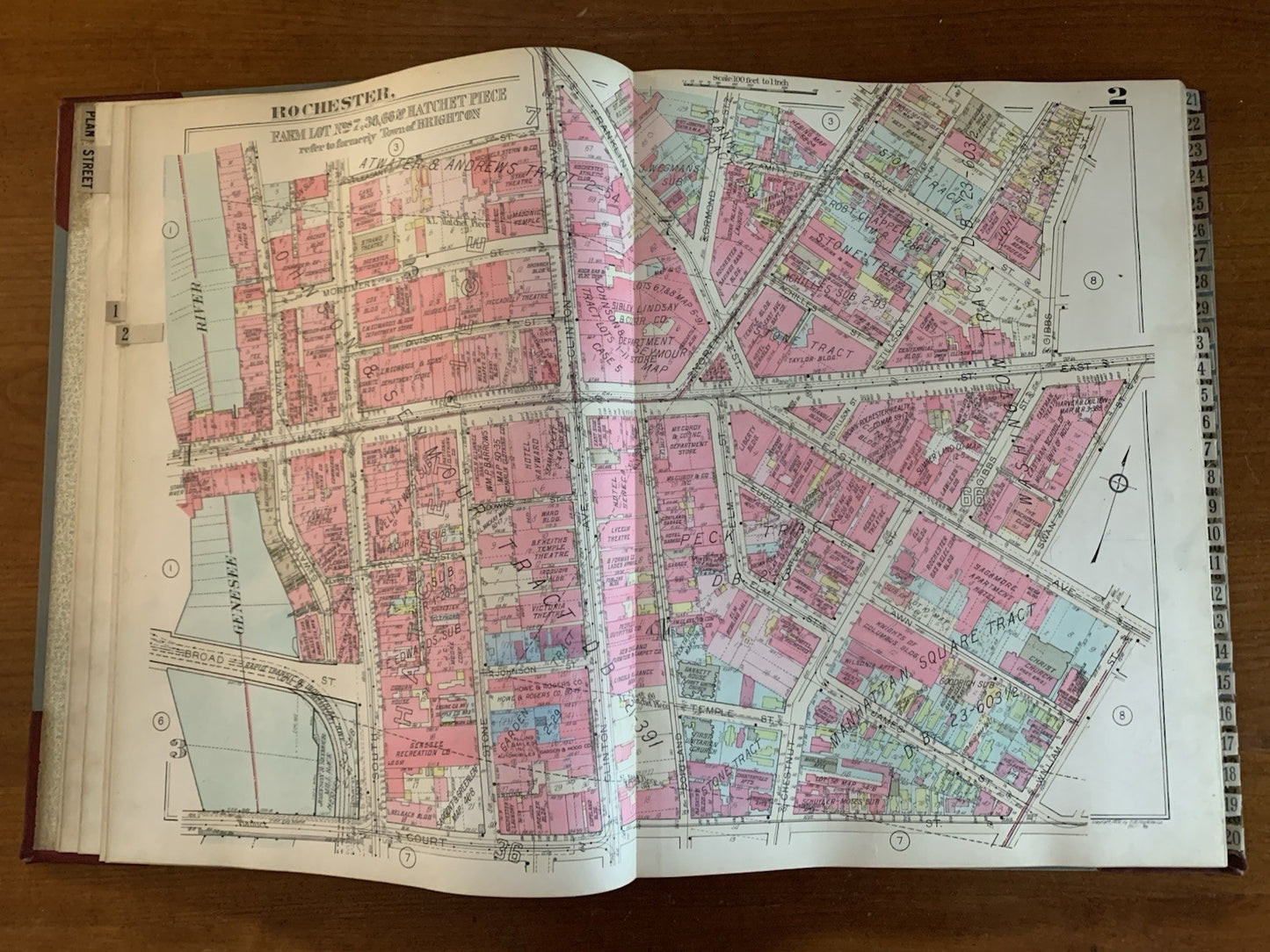 1926 Plat Book of the City of Rochester New York. Near Fine.