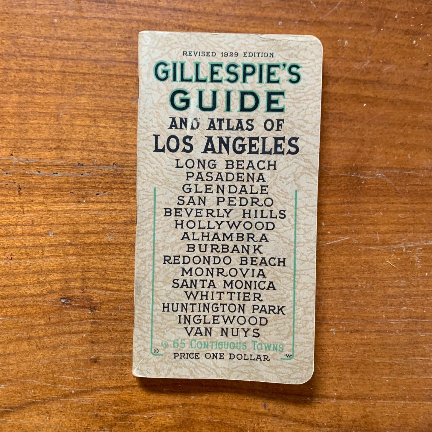 1929 Gillespie's Guide and Atlas of Los Angeles