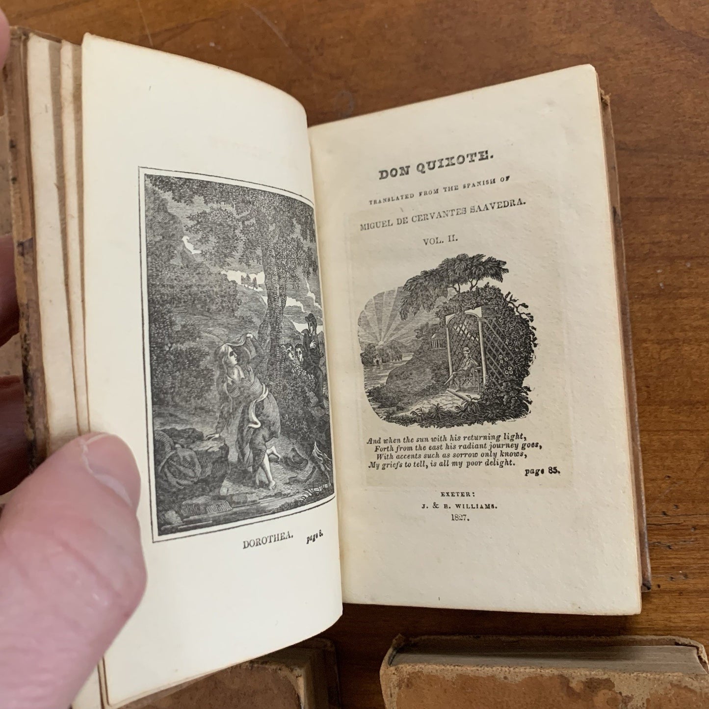 1827 - 28 The Life and Exploits of Don Quixote De La Mancha in Four Volumes VG