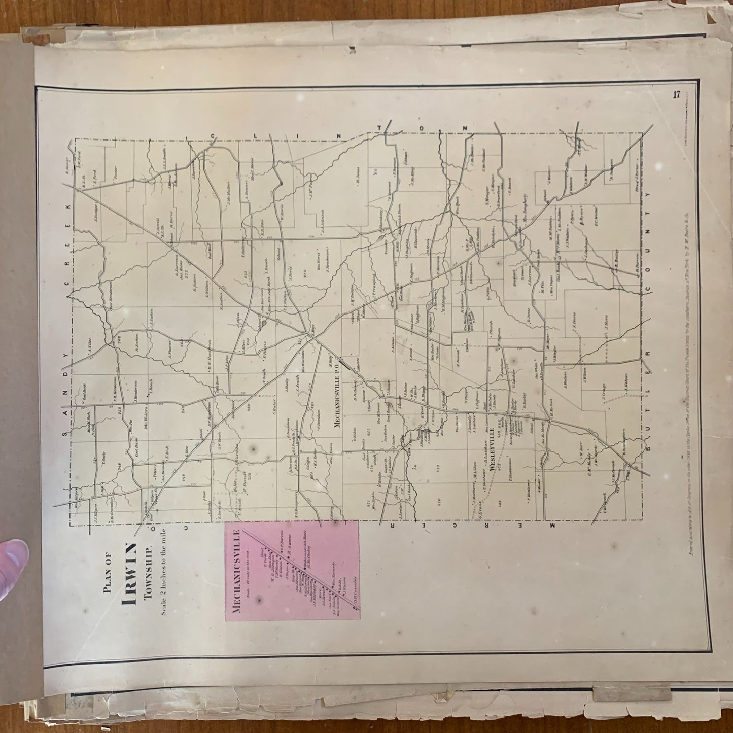 1865 Beers Atlas of the Oil Regions Pennsylvania - Incomplete - Maps Petroleum