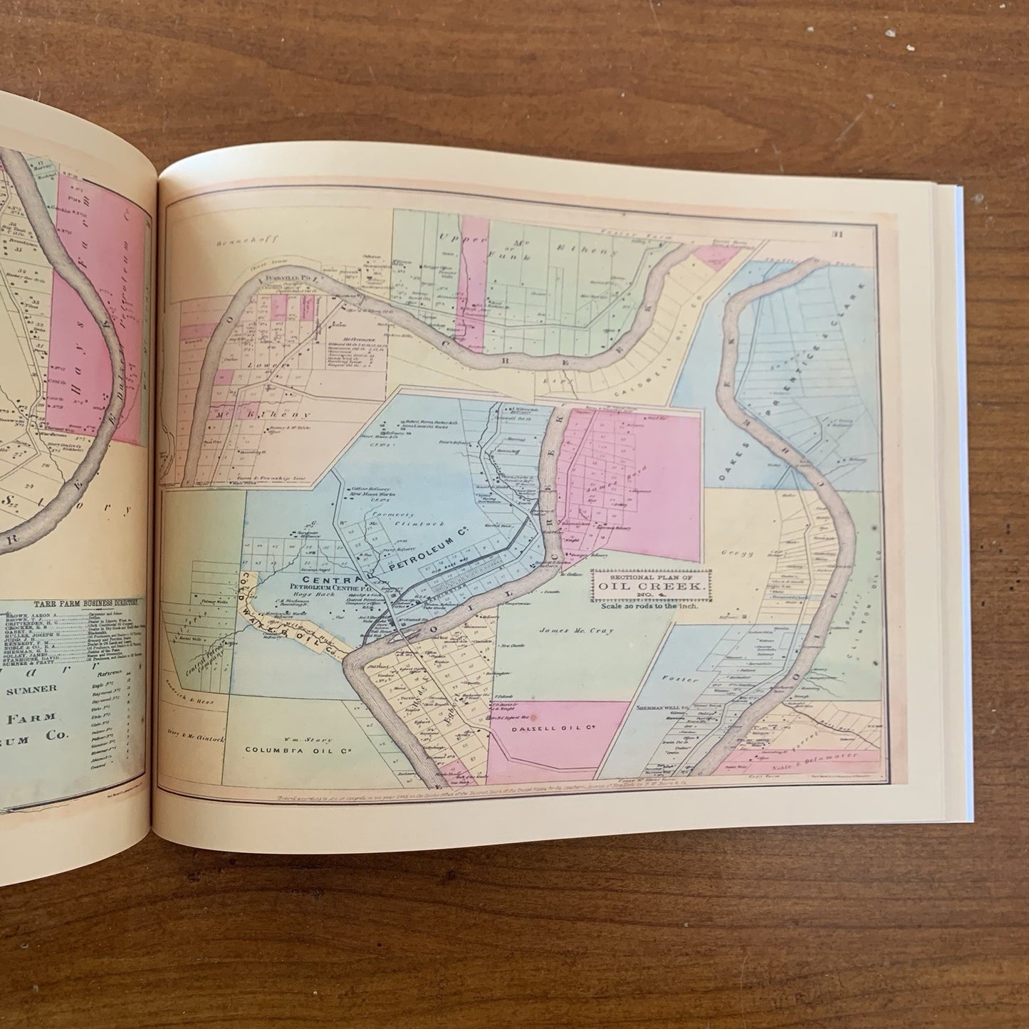 1865 Atlas of the Oil Regions of Pennsylvania FACSIMILE