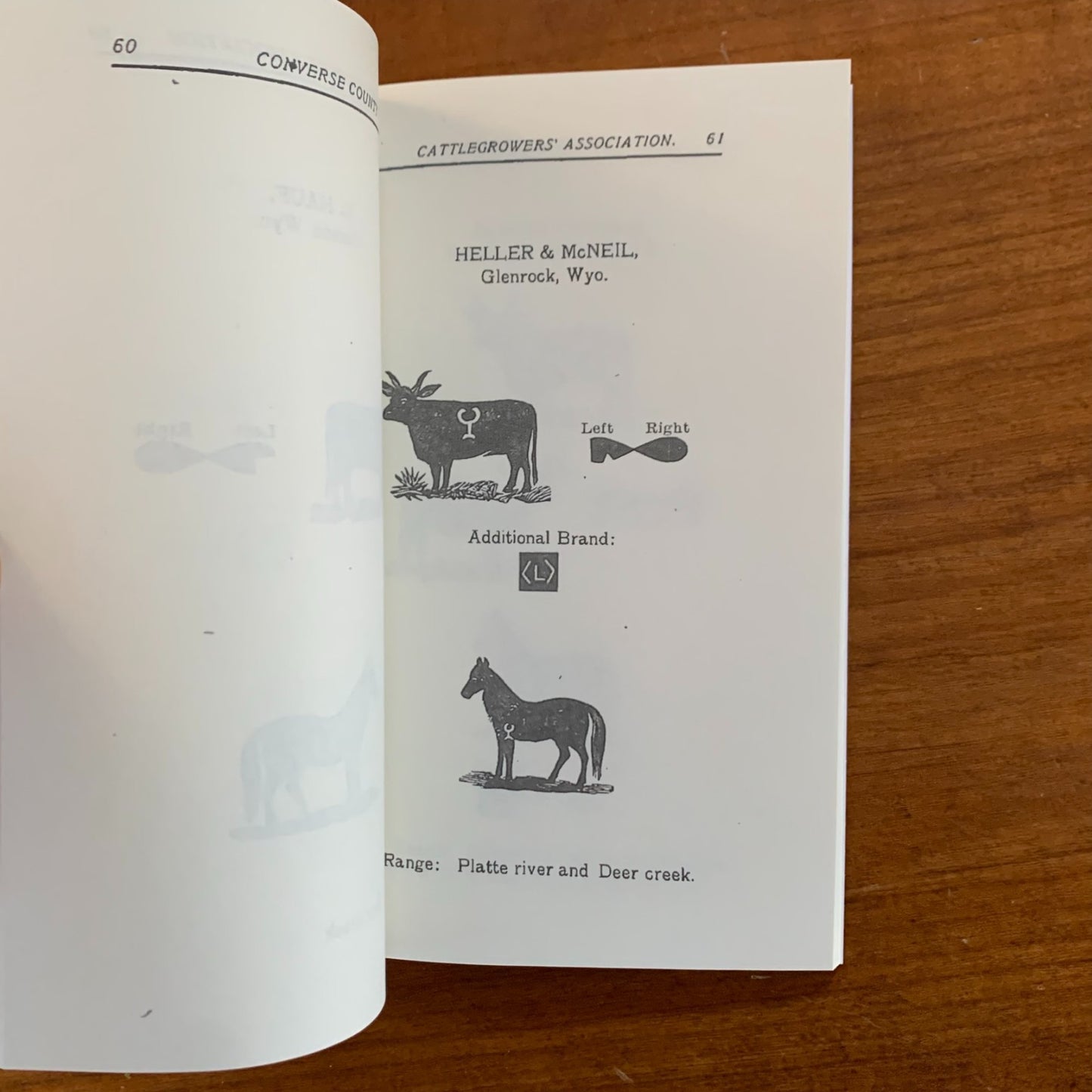 1903 Brand Book of the Converse County, Wyoming Cattlegrowers' Association