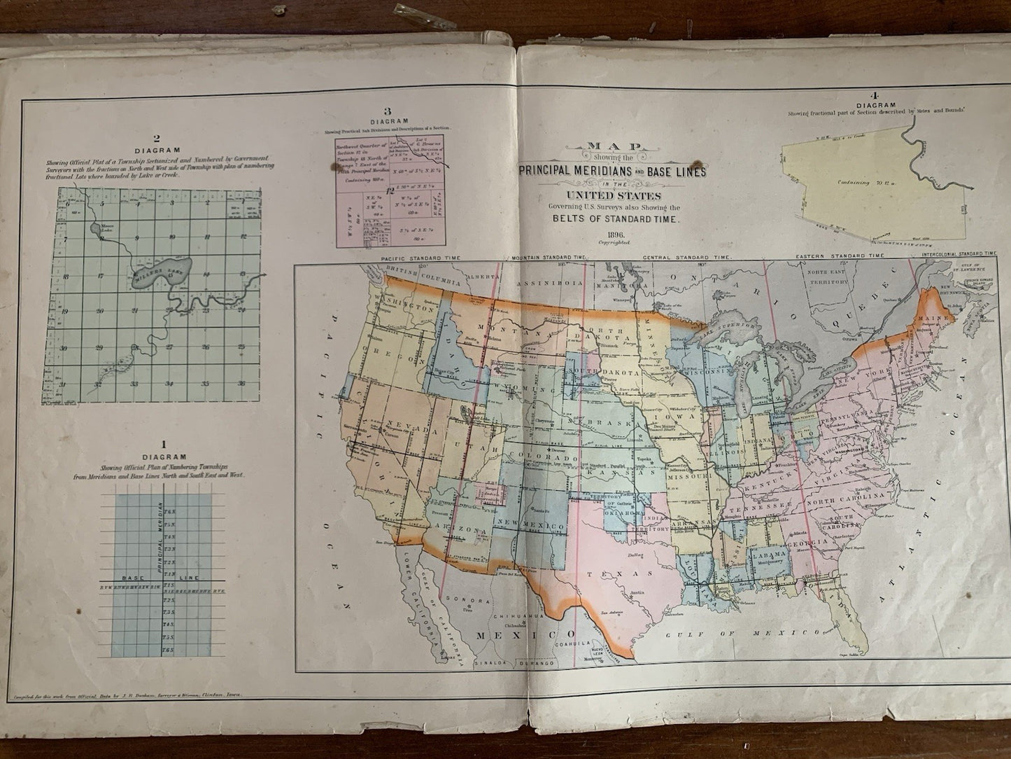 1896 Plat Book Atlas of Hamilton County, Iowa / Webster City Foldout Map