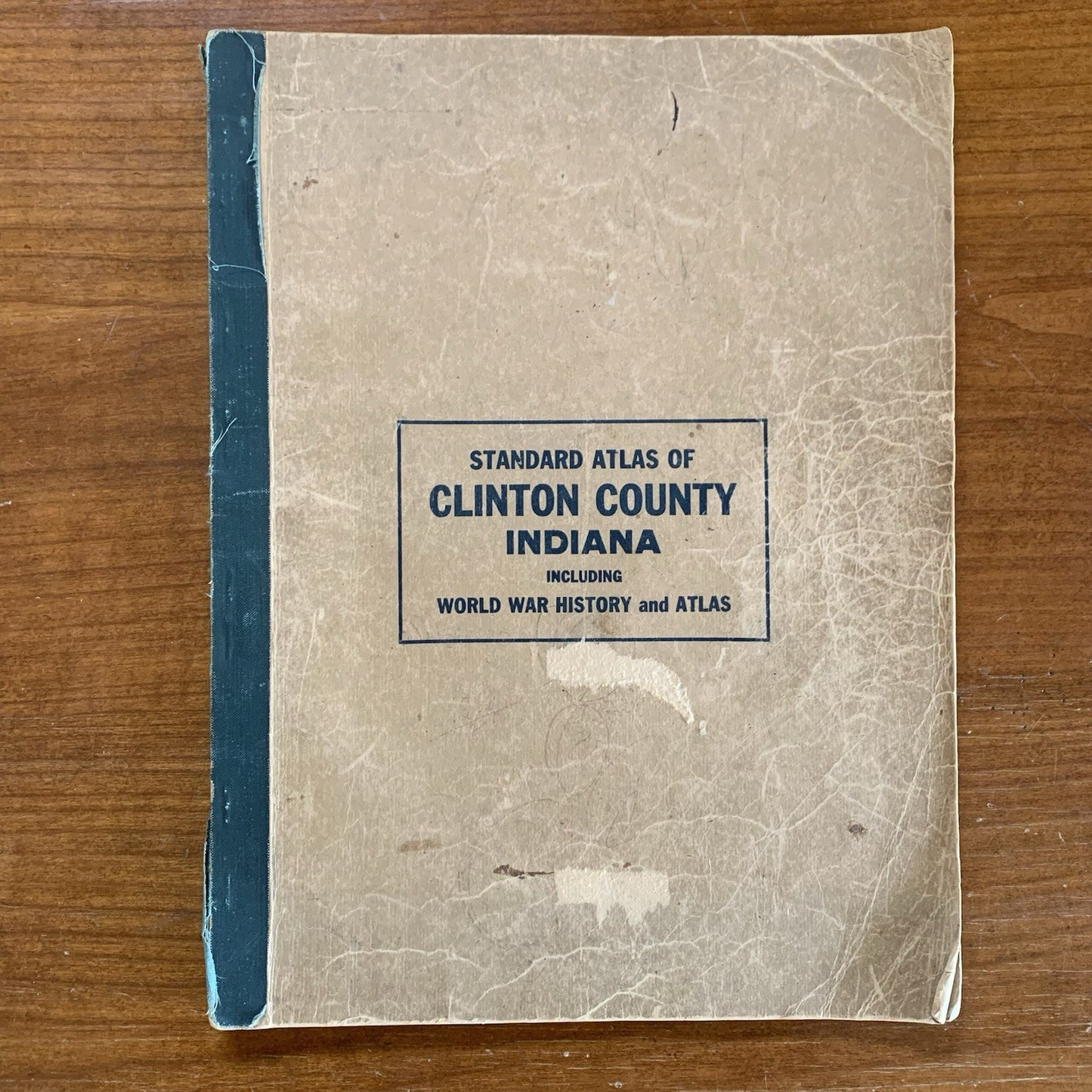 1919 Atlas and Plat Book of Clinton County Indiana World War 1 History Pictures