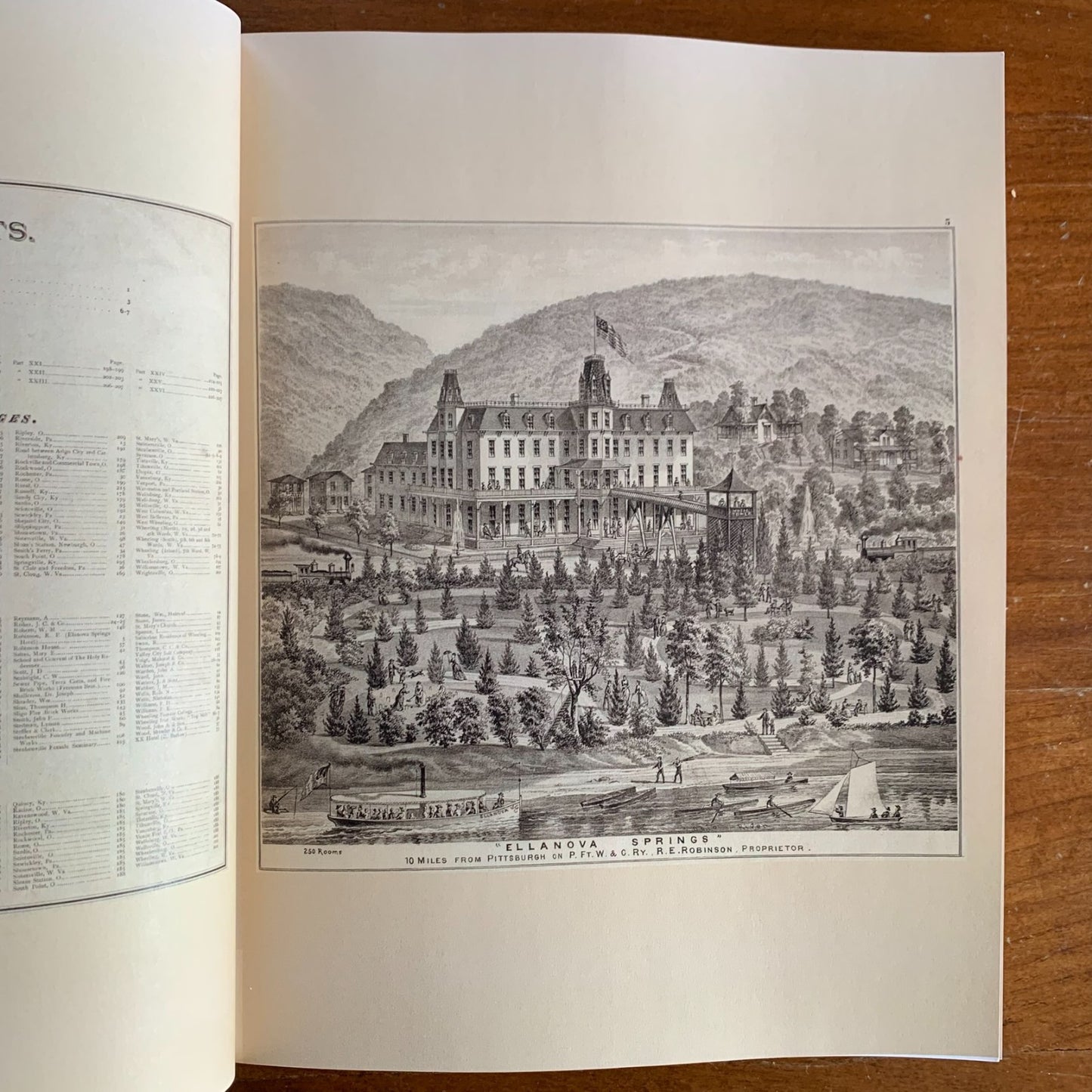 1877 Illustrated Atlas of the Upper Ohio River & Valley Pittsburgh to Cincinnati