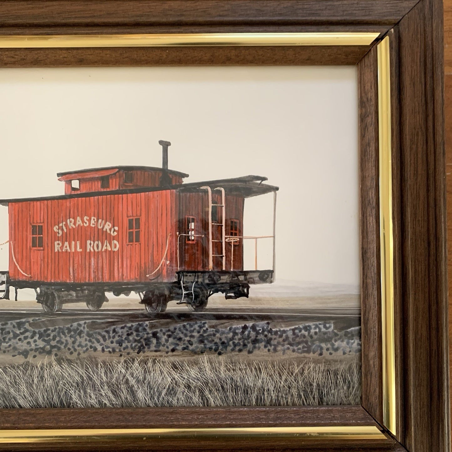 Strasburg Rail Road Caboose Painting by Herbert Weintraub