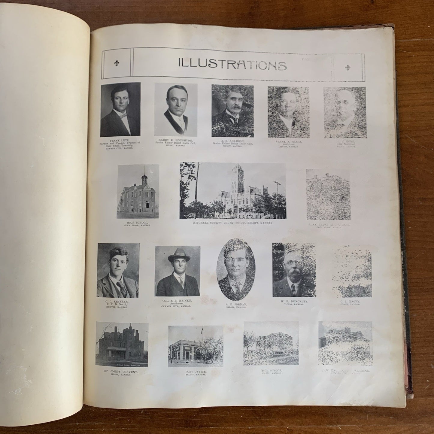 1917 Standard Atlas of Mitchell County Kansas / Plat Map Book