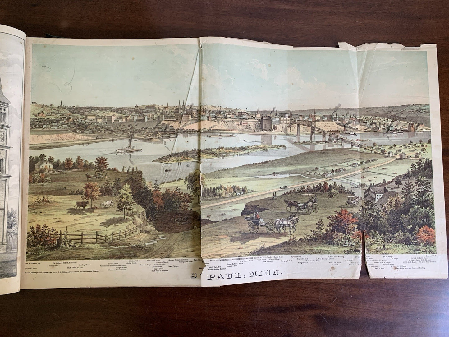 1874 Illustrated Historical Atlas of the State of Minnesota / DELUXE ED W VIEWS