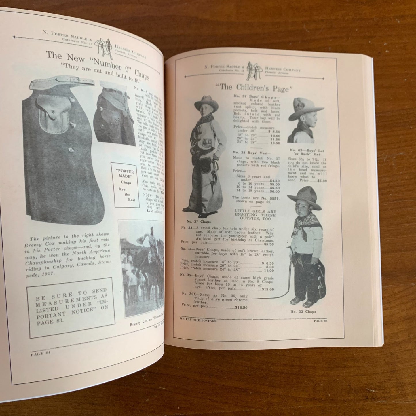 1928 N. Porter Saddle & Harness Company Catalog No. 15 / Facsimile