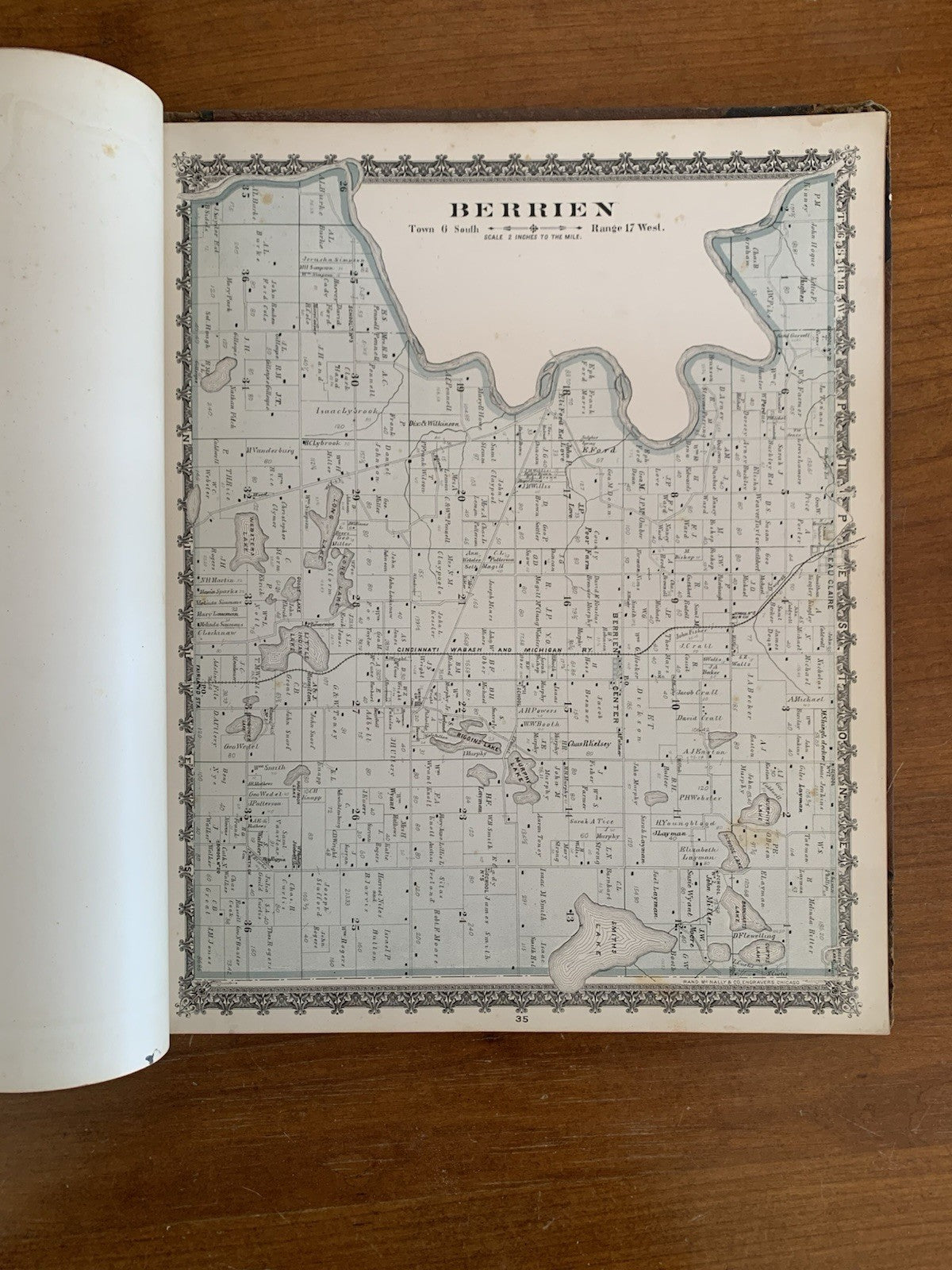 1887 Atlas of Berrien County, Michigan / Rand McNally Maps Plat Book