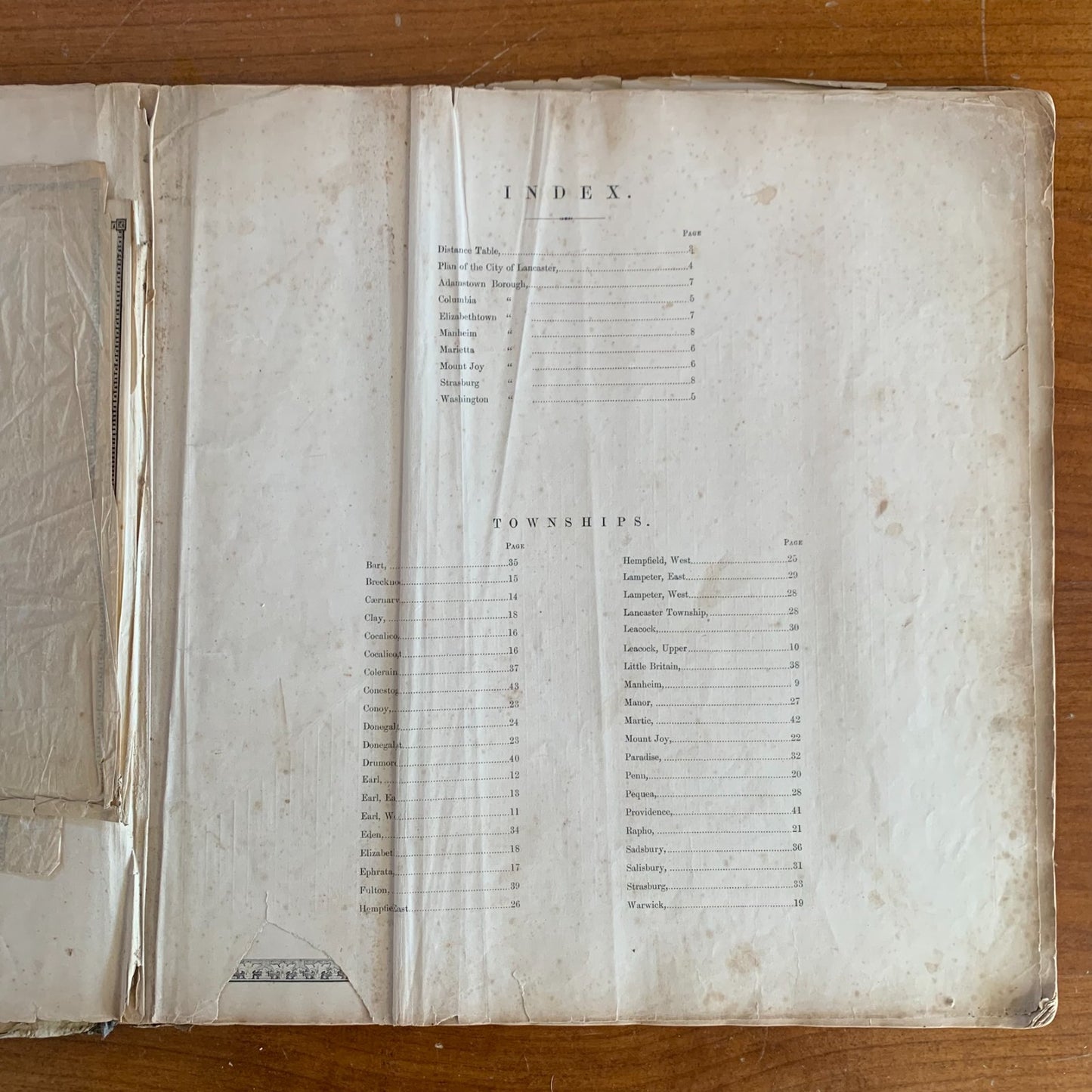 1864 Bridgens Atlas Lancaster County, Pennsylvania / Maps