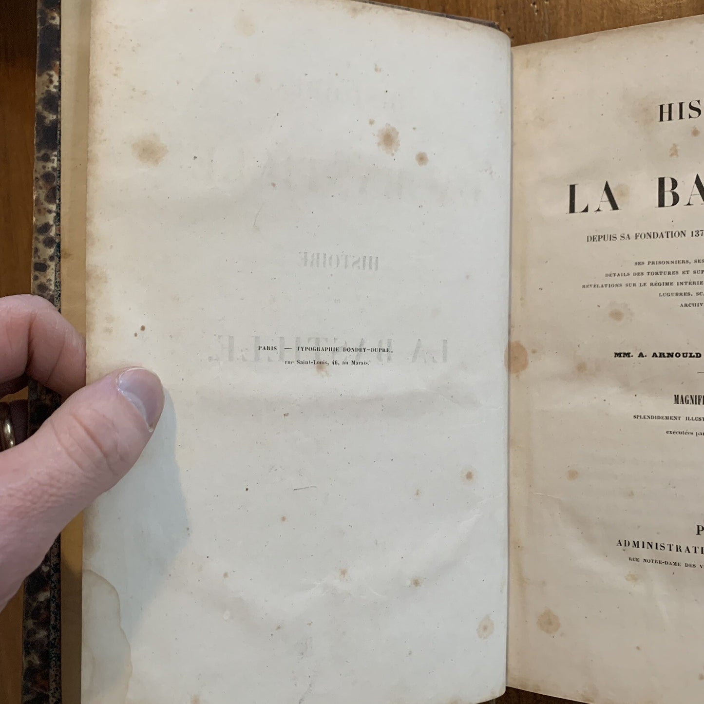 4 Vol 1844 1st ed History of the BASTILLE French Revolution Illustrated