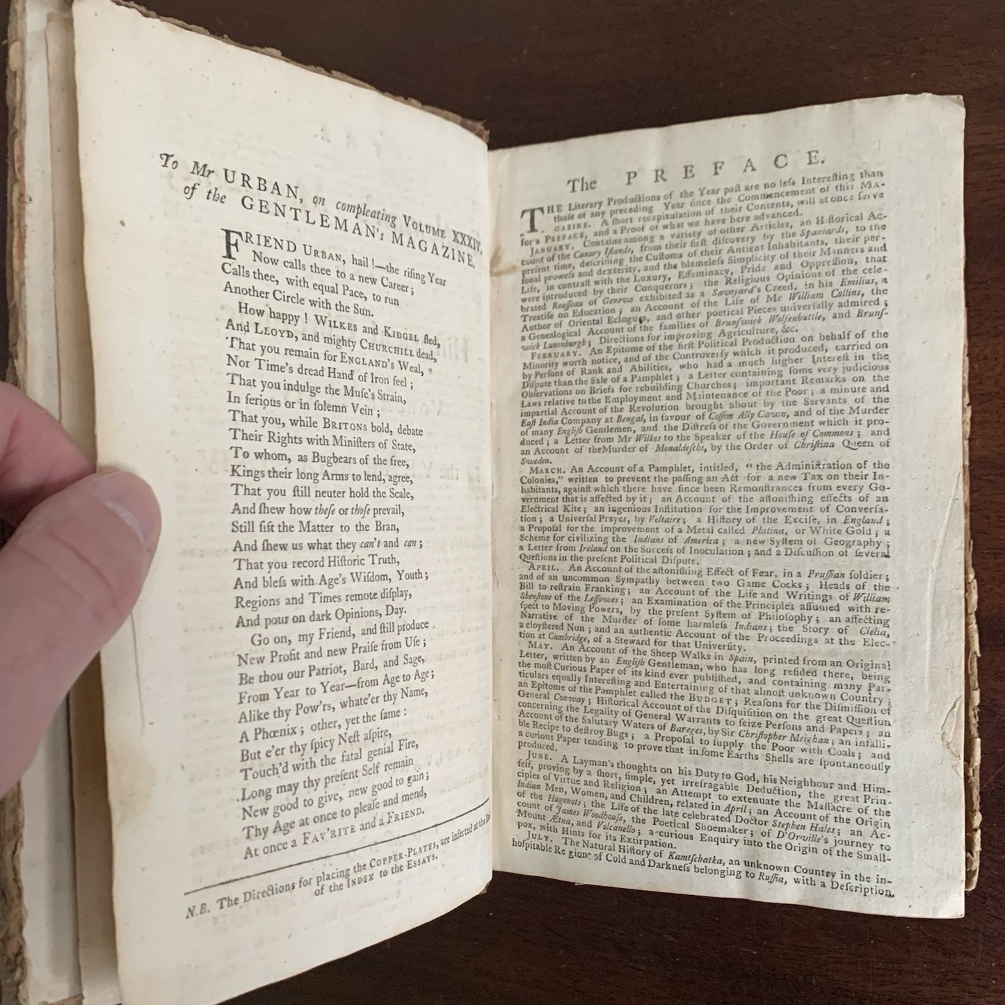 1764 The Gentlemans Magazine, and Historical Chronicle January through December