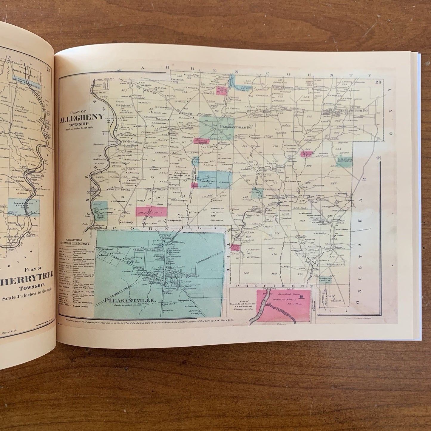 1865 Atlas of the Oil Regions of Pennsylvania FACSIMILE