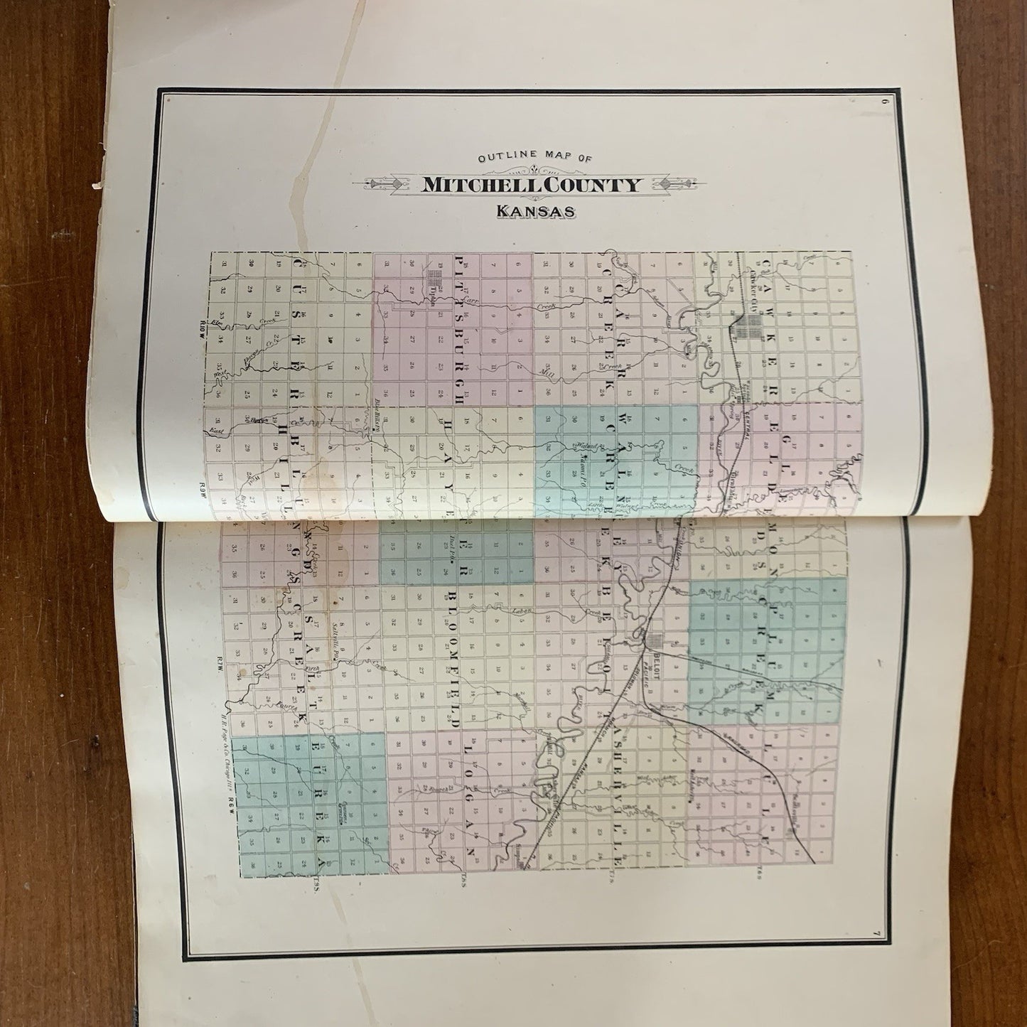 1884 Atlas of Mitchell County, Kansas / Plat Book Maps