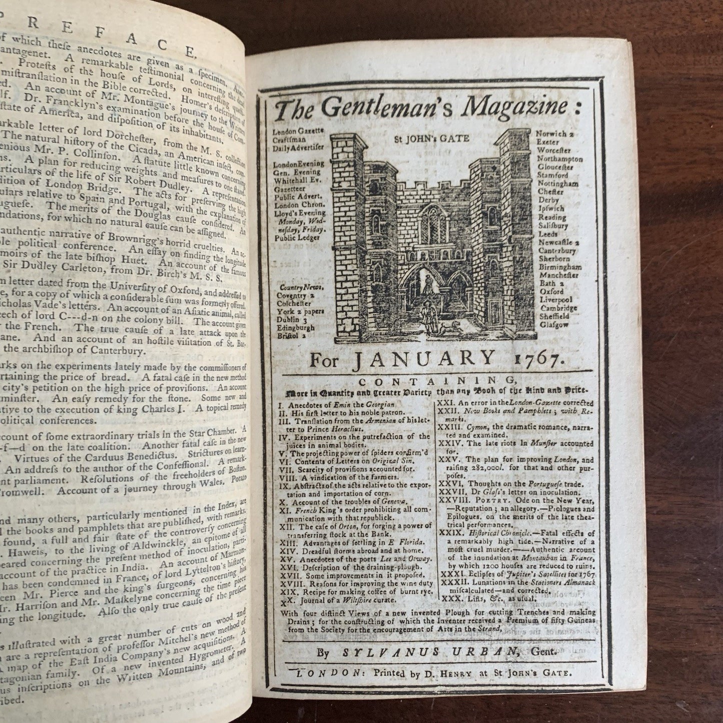 1767 The Gentlemans Magazine, and Historical Chronicle January through December