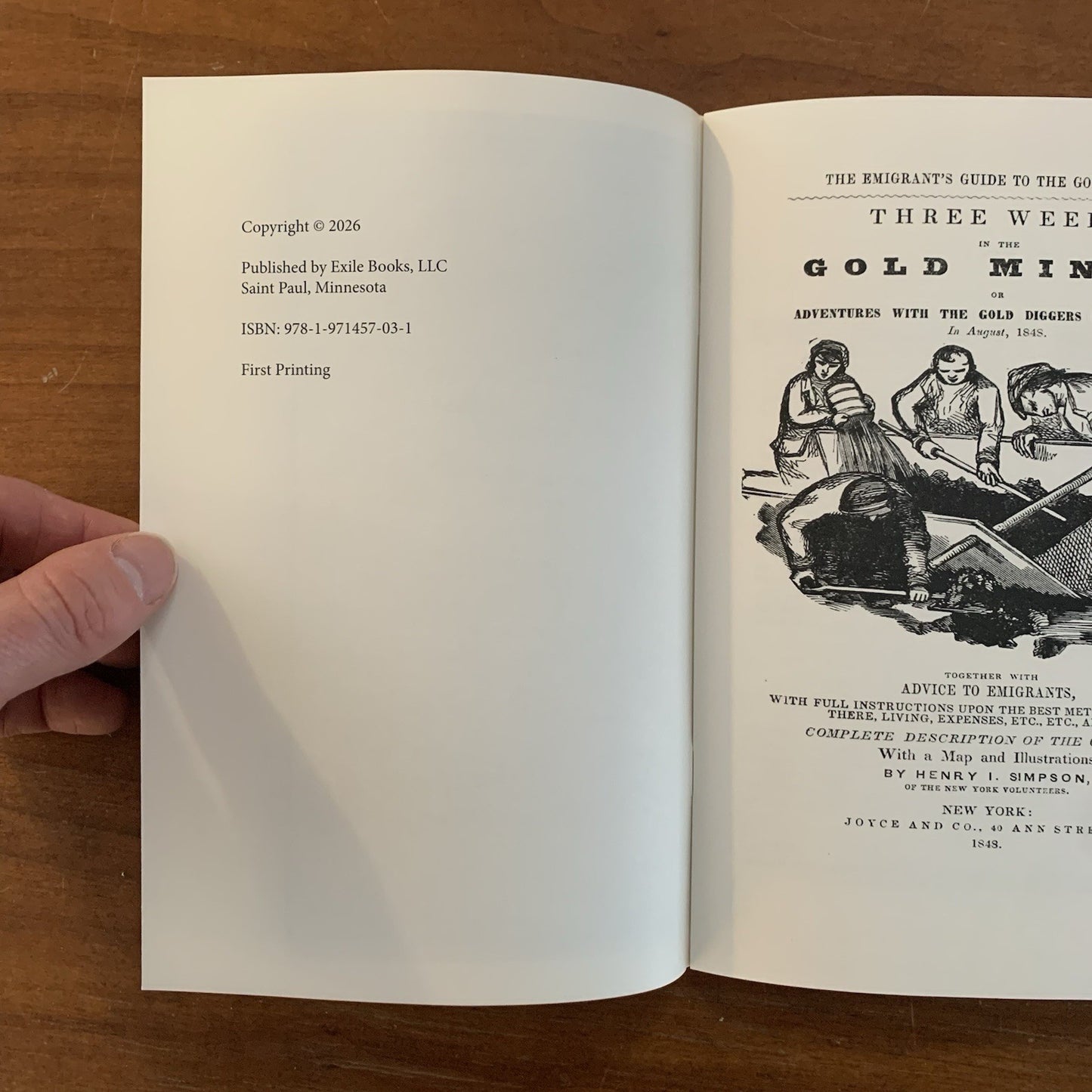 1848 Three Weeks in the Gold Mines / Adventures with Gold Diggers of California