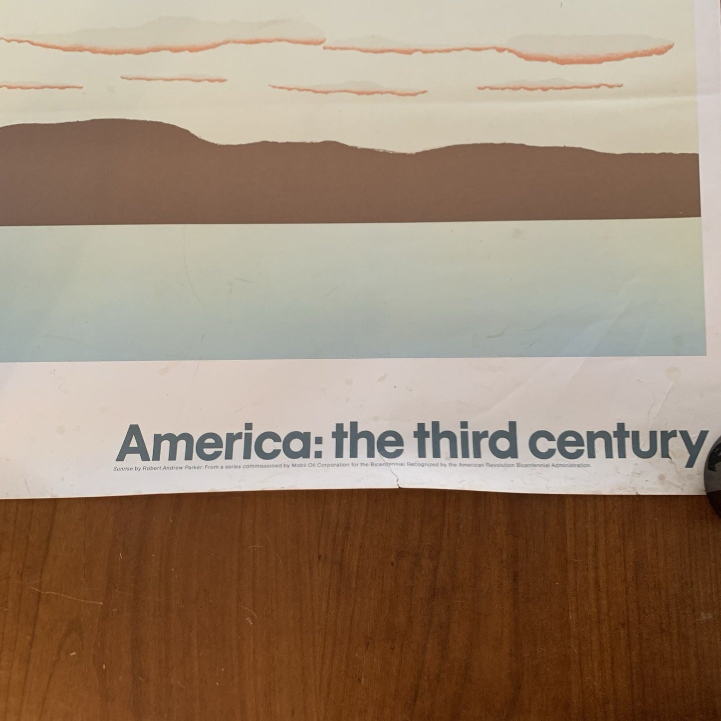 SUNRISE by Robert Andrew Parker. America: the third century. Poster Bicentennial