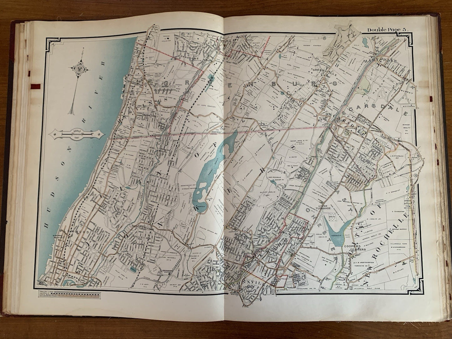 1908 Atlas of the Rural Country District North of New York City Connecticut