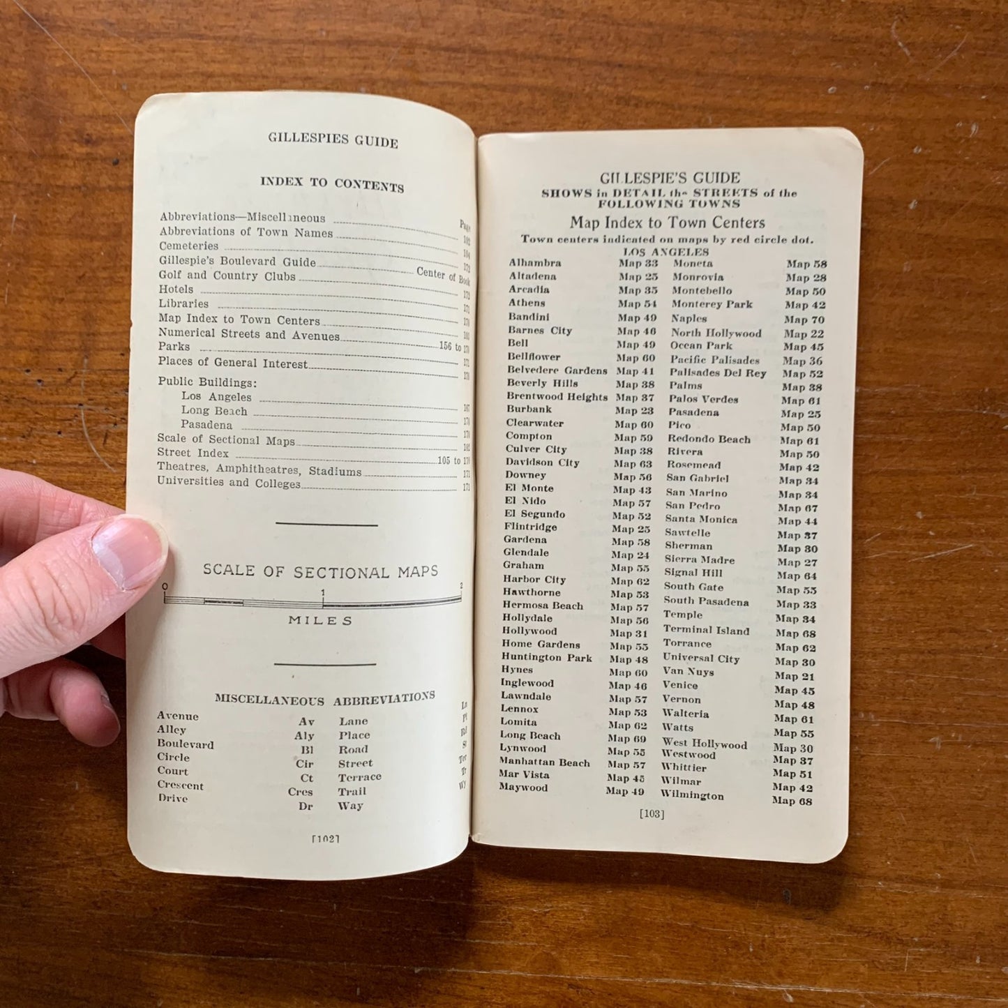 1929 Gillespie's Guide and Atlas of Los Angeles