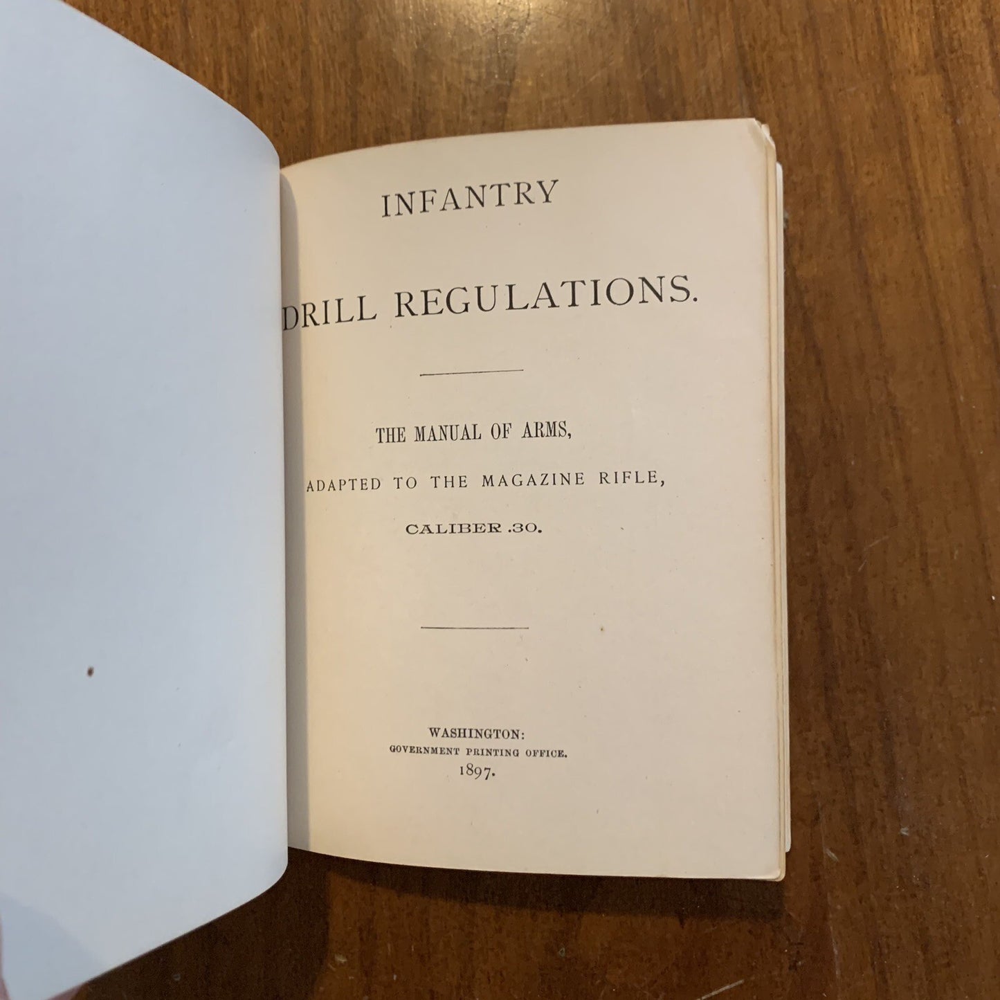 1897 Infantry Drill Regulations, Manual of Arms for 30 Caliber Magazine Rifle