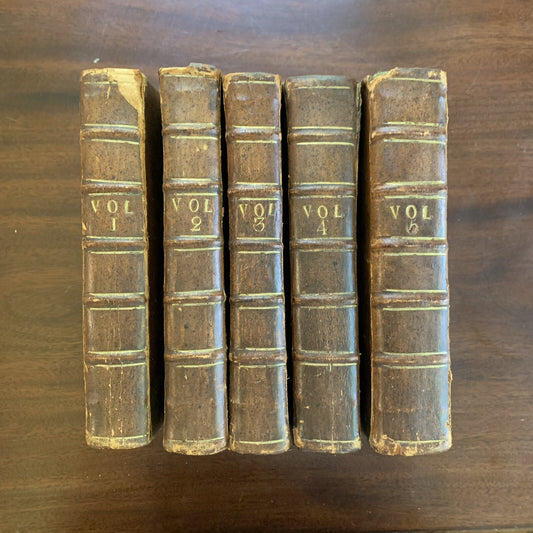 1780 5 Vol / The Naval History of Great Britain by Frederic Hervey