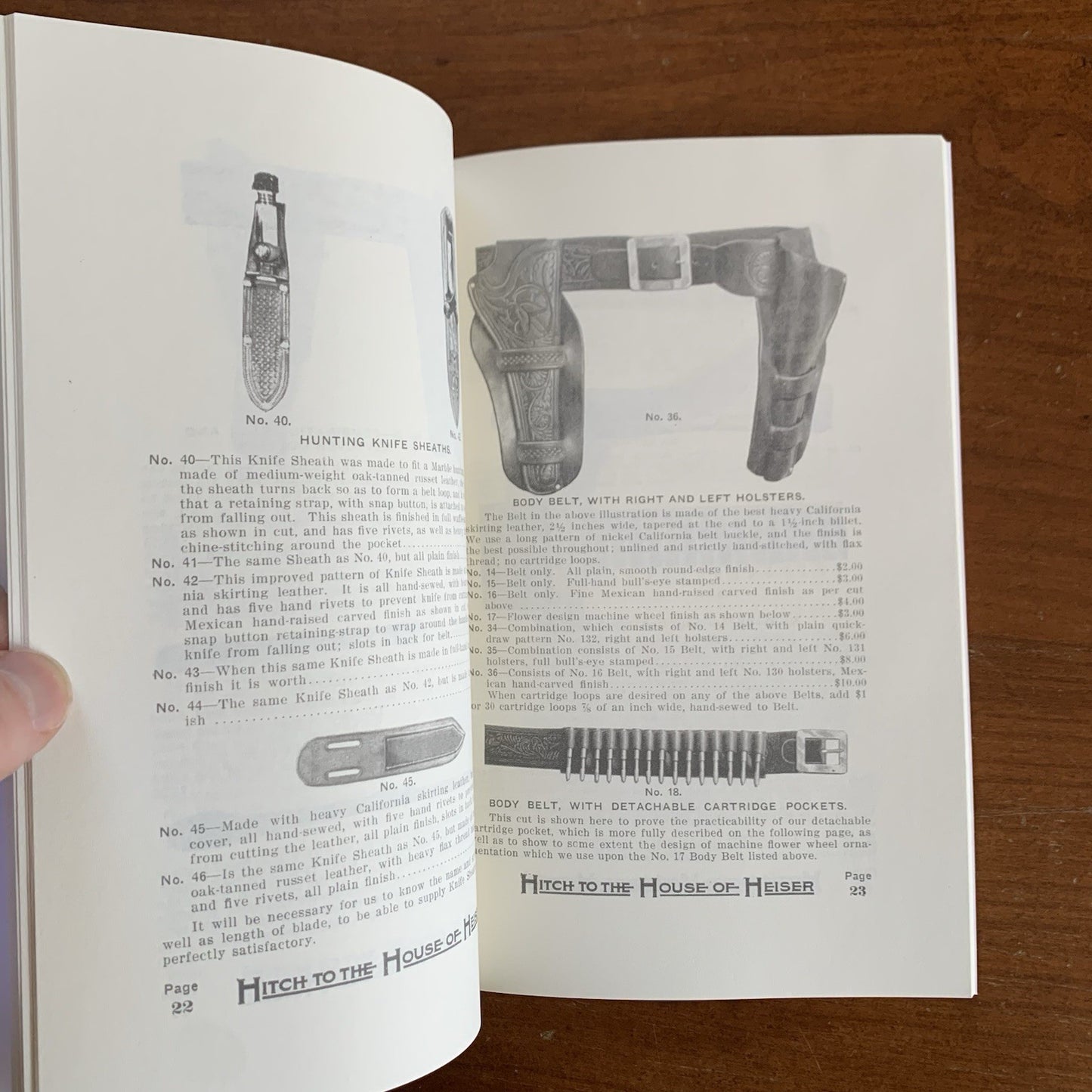 The Hermann H. Heiser Saddlery Co. Catalog No. 14 / Facsimile Reprint Saddle