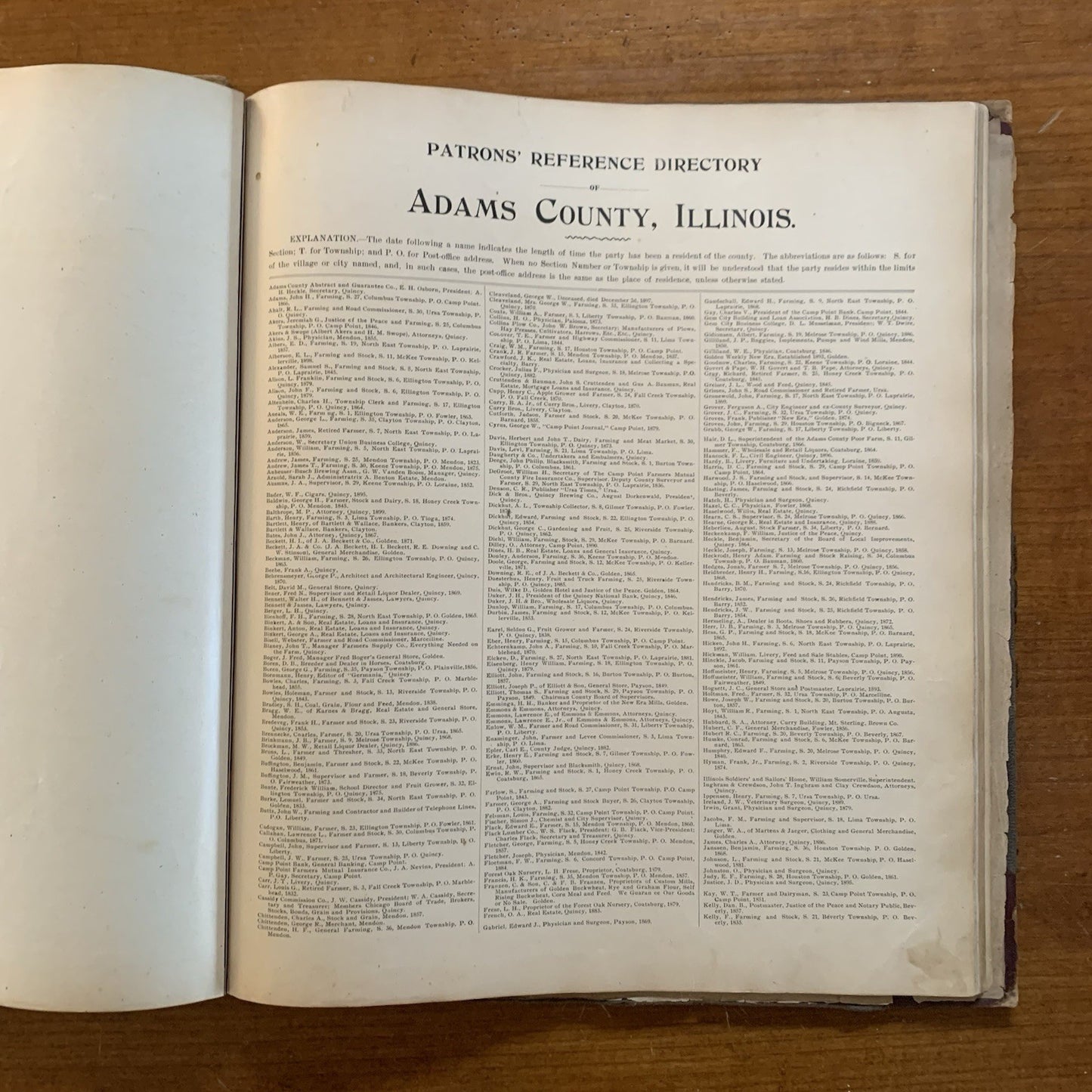 1901 Standard Atlas of Adams County Illinois / Maps