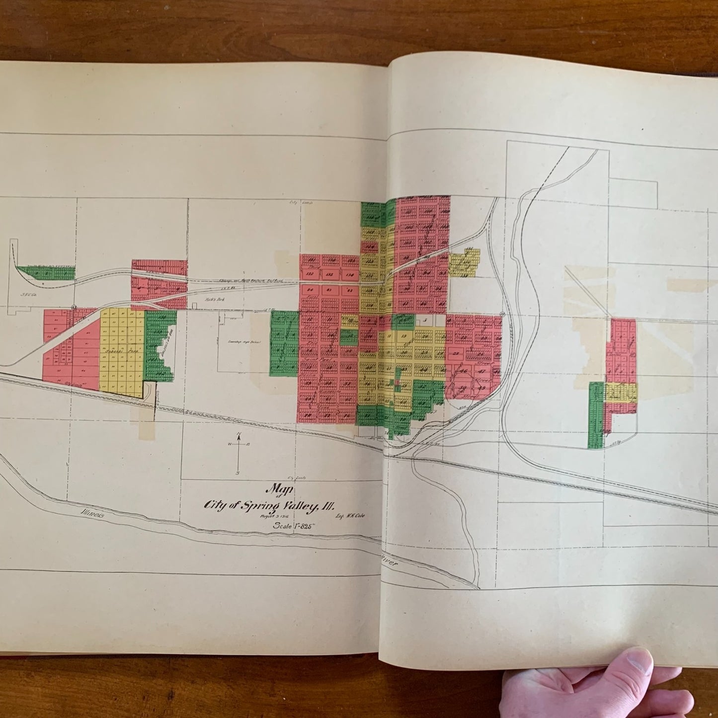 1916 Bureau County Illinois Standard Atlas Plat Book Princeton Spring Valley Map