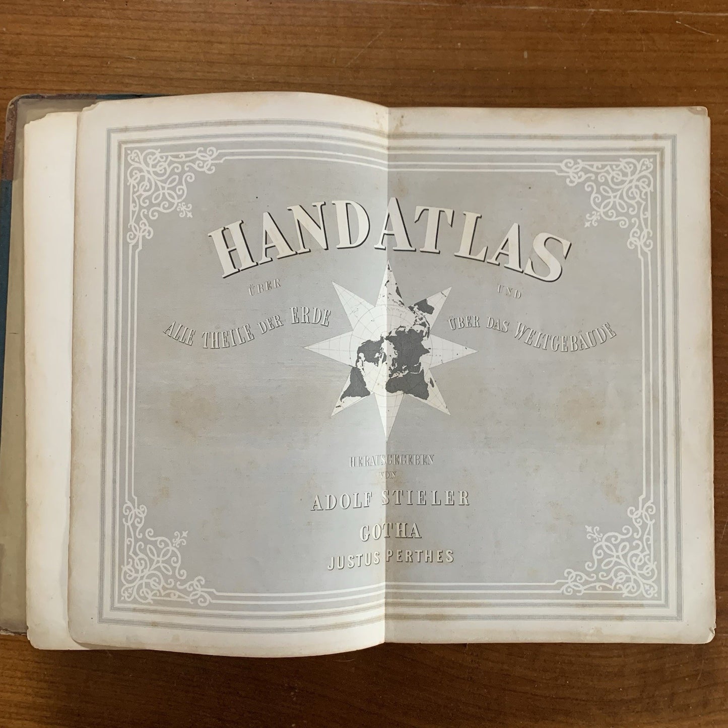 1869 Adolf Stieler's Hand Atlas of the Earth on All Parts of the World 84 Plates