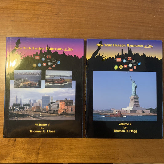 NEW YORK HARBOR RAILROADS 'In Color' VOL. 1 &2 by THOMAS R FLAGG 2000 & 2002