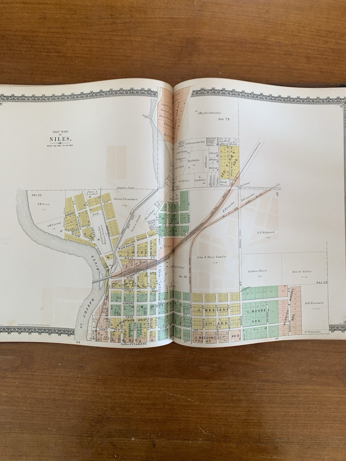 1887 Atlas of Berrien County, Michigan / Rand McNally Maps Plat Book