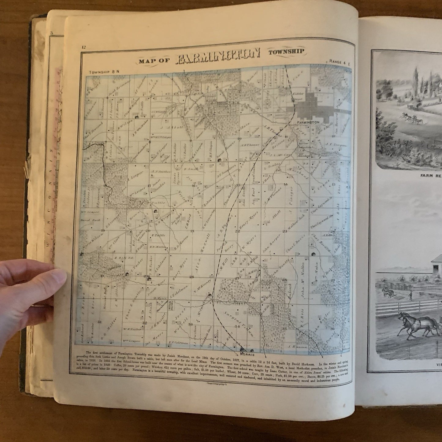 1871 Atlas Map of Fulton County, Illinois / Andreas