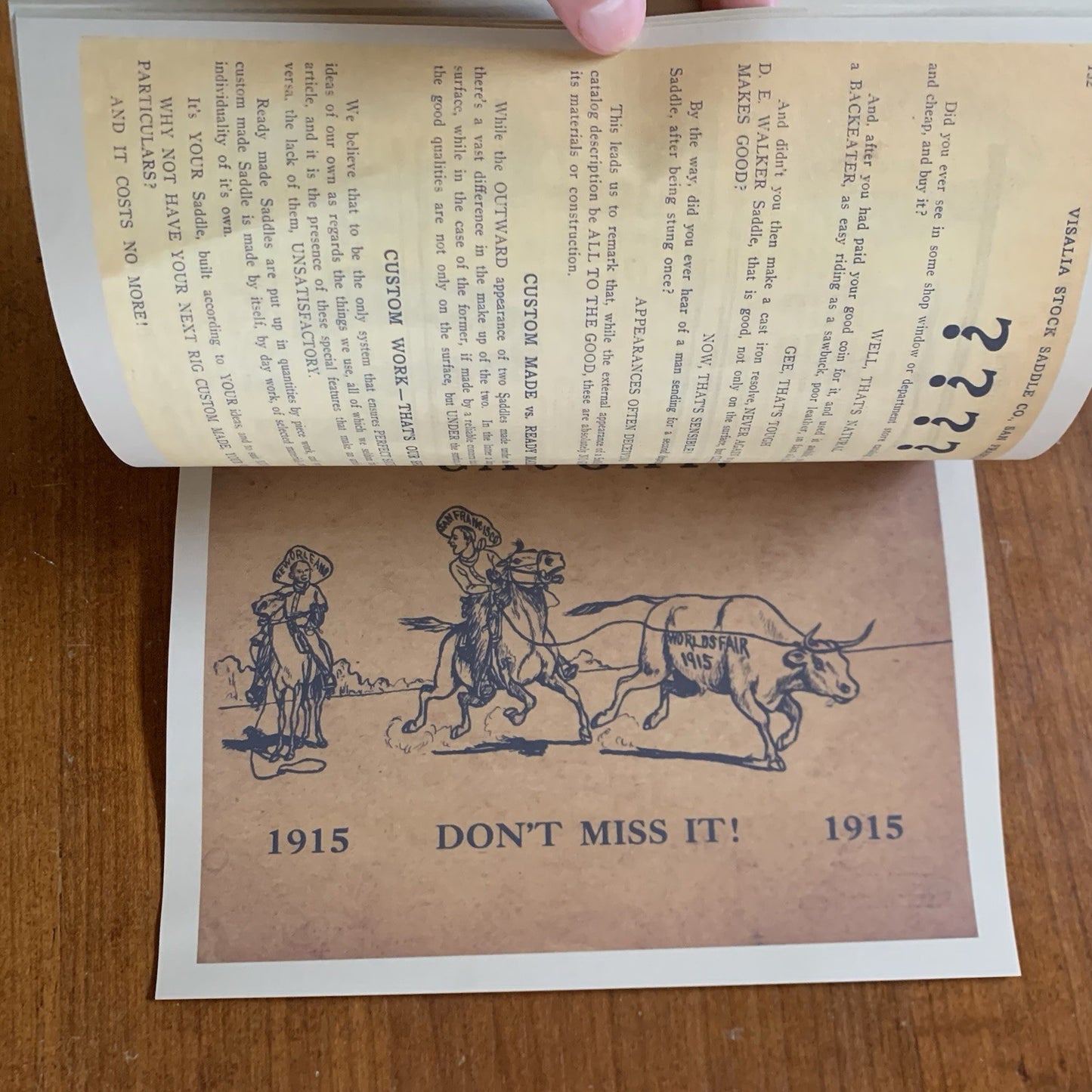 1911 Visalia Stock Saddle Co. Catalogue catalog No.17 Horse Tack FACSIMILE