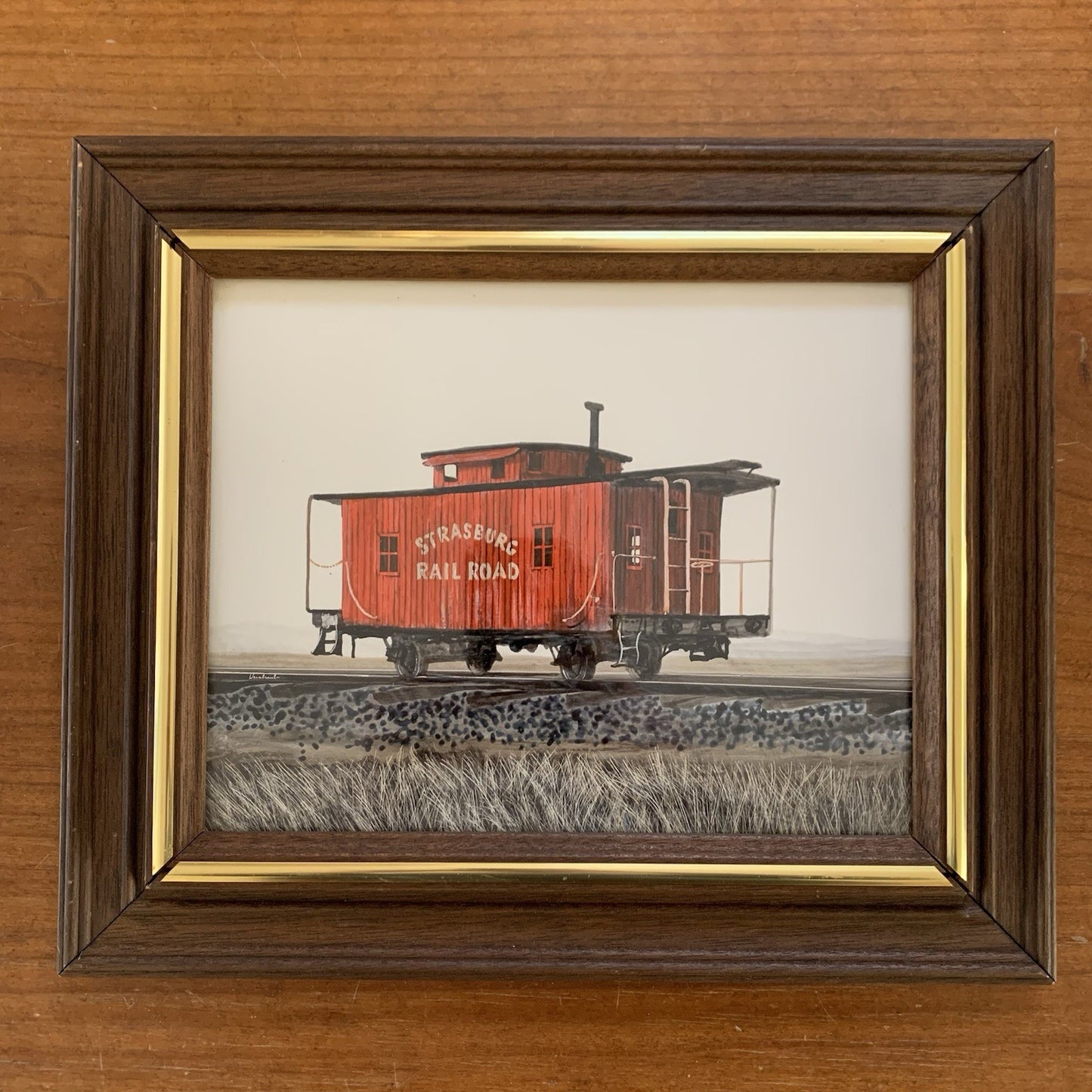 Strasburg Rail Road Caboose Painting by Herbert Weintraub